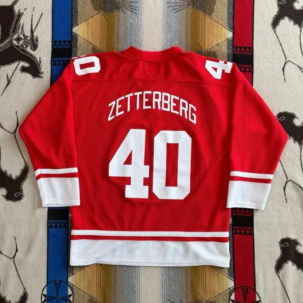 Mens Henrik Zetterberg Detroit Red Wings NHL Hockey Jersey Size XL - Picture 2 of 9